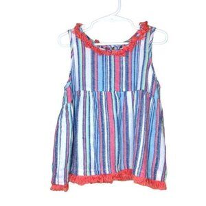 Lucky Brand Fringe Trim Pullover Summer Top 6